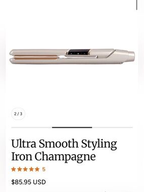 Cricket Ultra Smooth Champagne straight iron 1 in